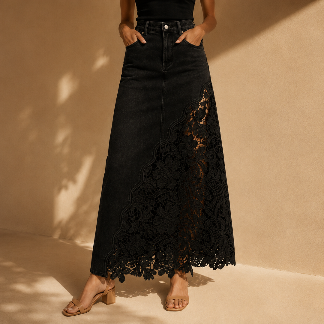 Faelyn - Eleganter High-Waist-Maxirock