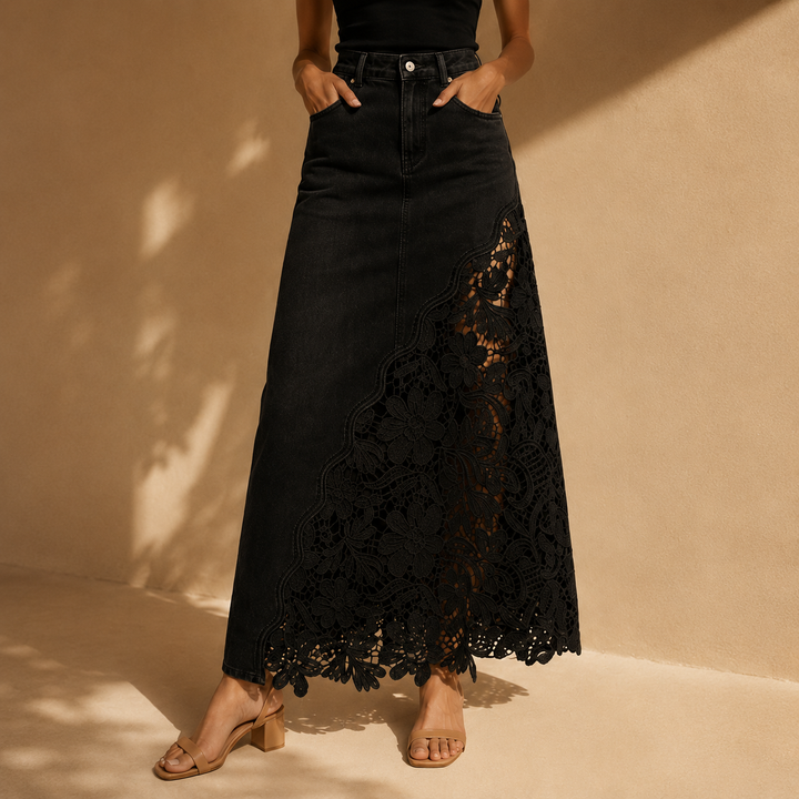 Faelyn - Eleganter High-Waist-Maxirock