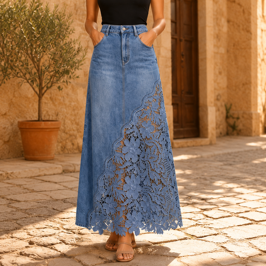 Faelyn - Eleganter High-Waist-Maxirock