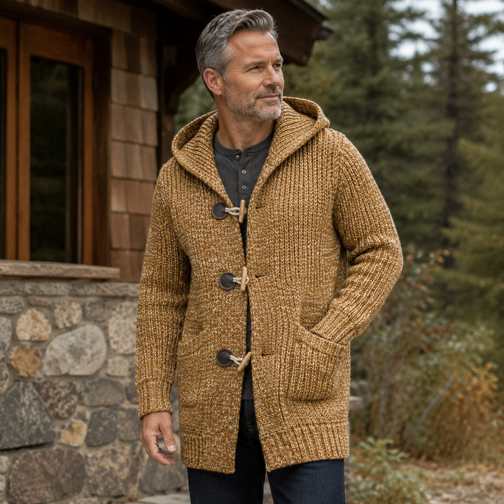 Raevan - superweiche Kapuzen-Strickjacke