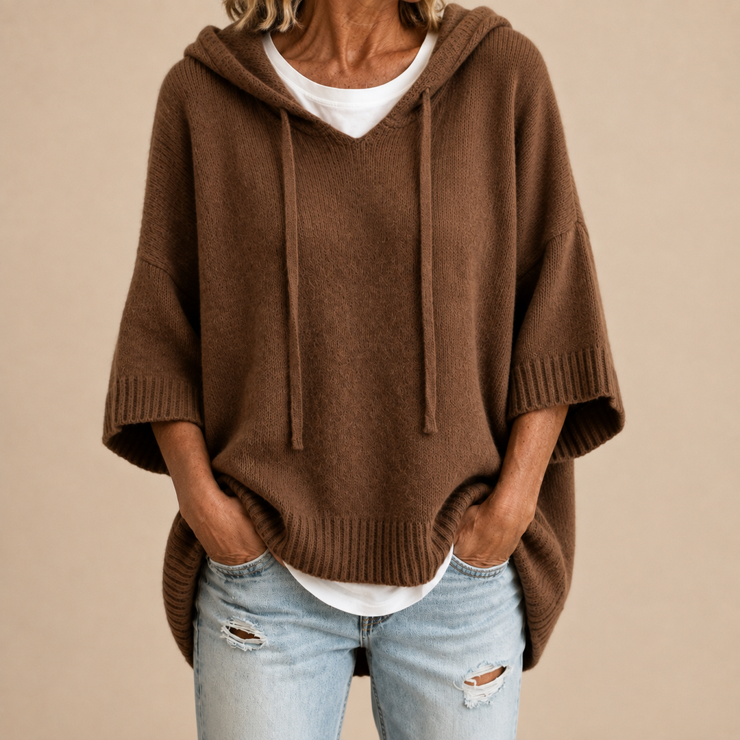 Delavique - Oversize-Strickhoodie