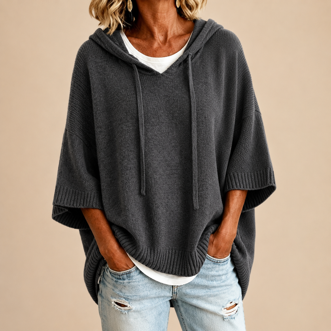 Delavique - Oversize-Strickhoodie