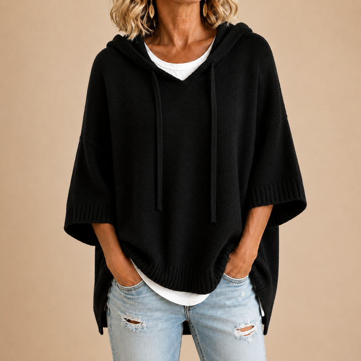 Delavique - Oversize-Strickhoodie