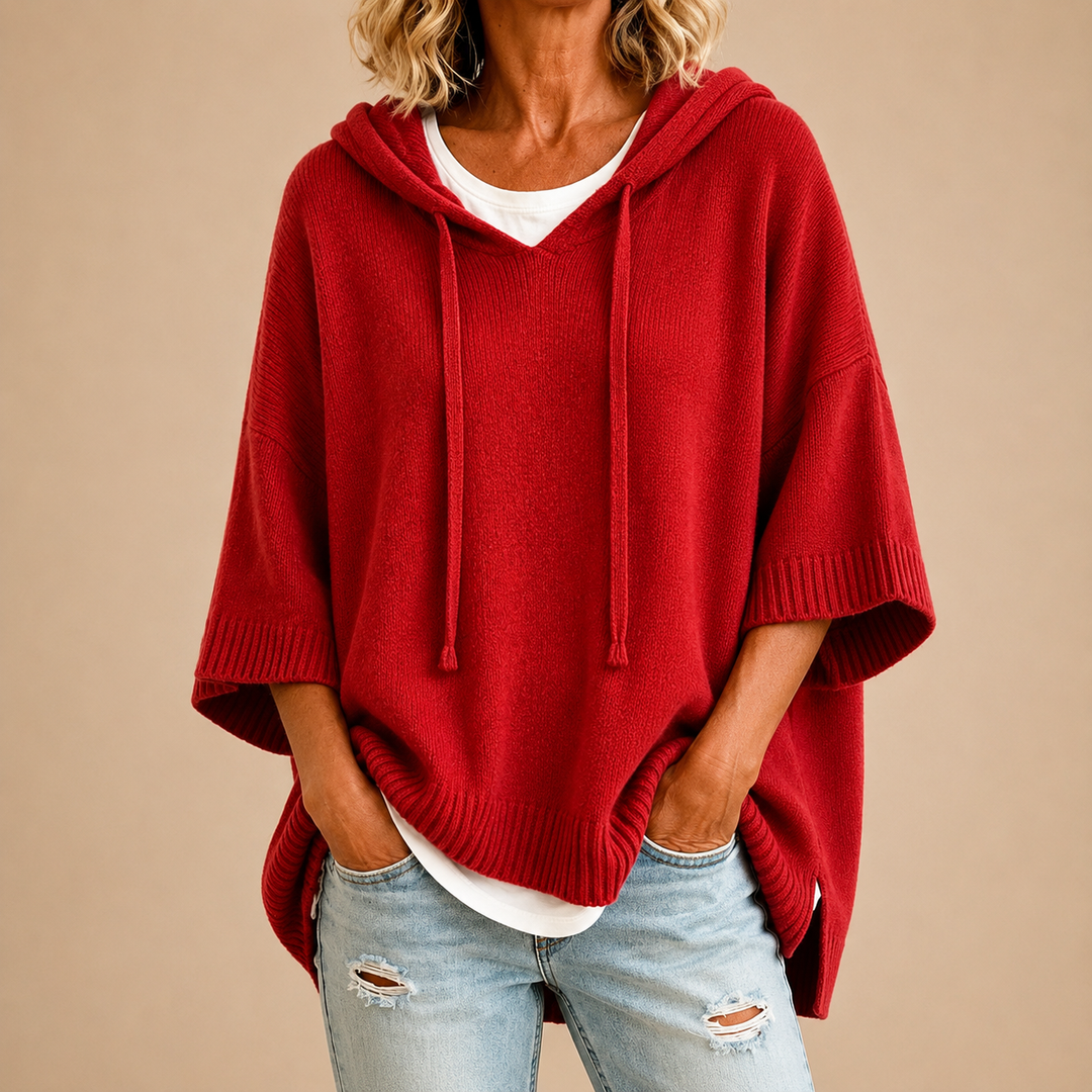 Delavique - Oversize-Strickhoodie