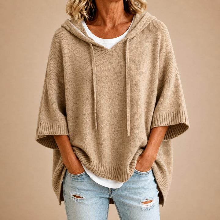 Delavique - Oversize-Strickhoodie