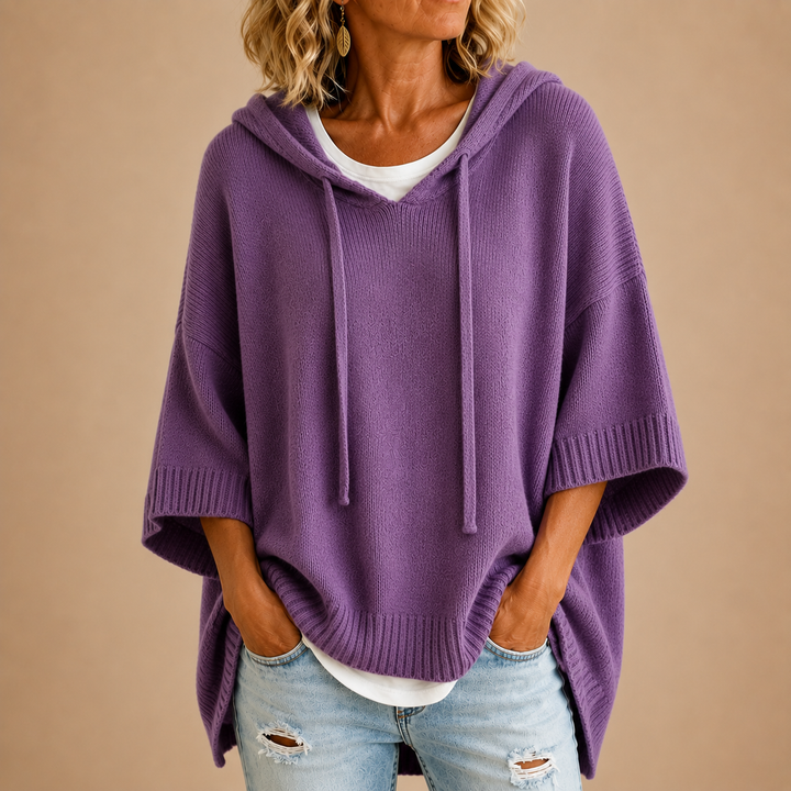 Delavique - Oversize-Strickhoodie