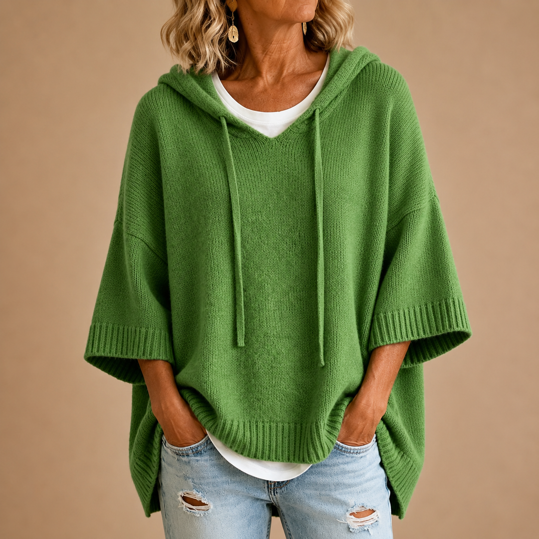 Delavique - Oversize-Strickhoodie