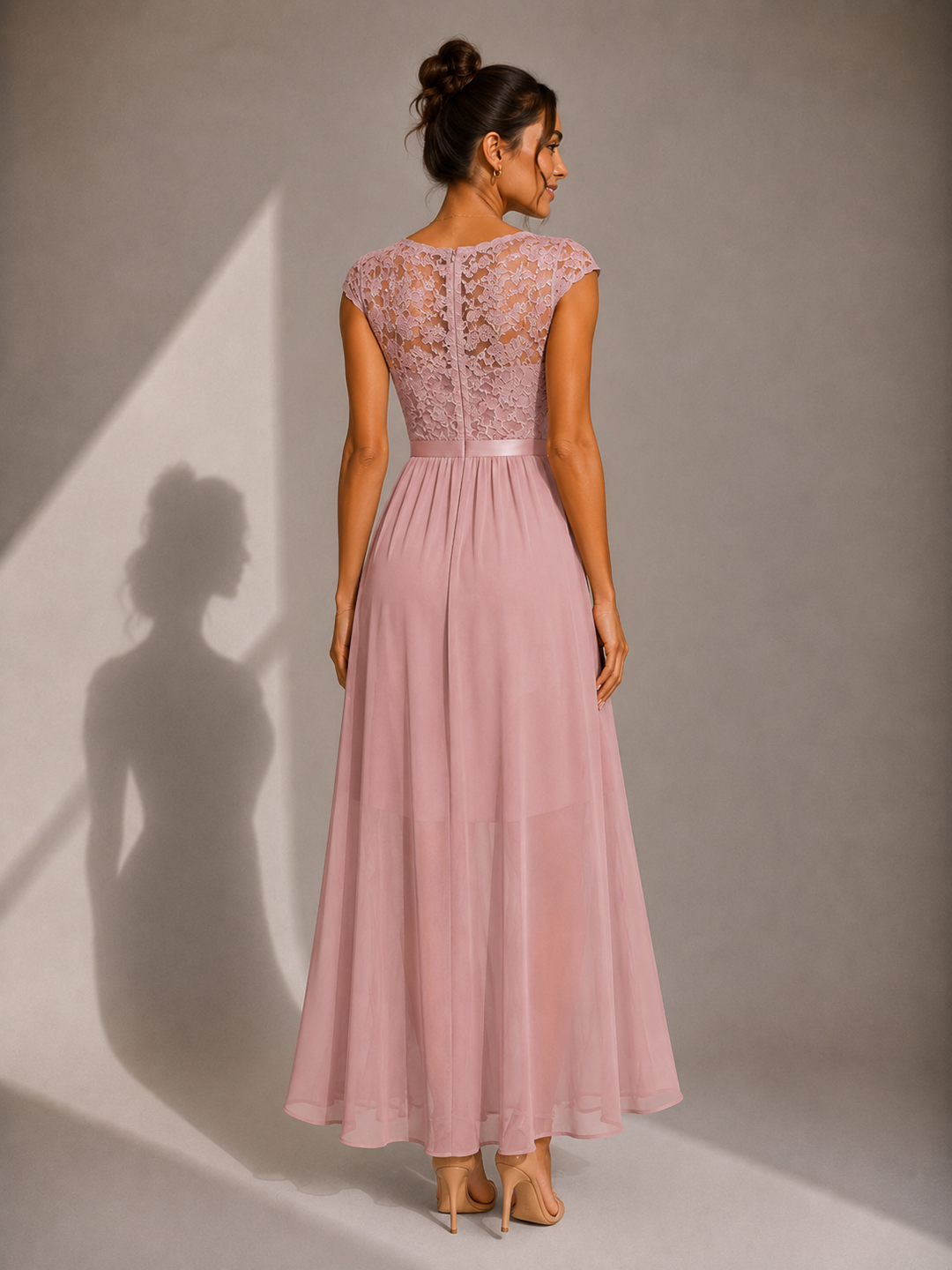 Winsome - Fließendes A-Linien-Maxikleid