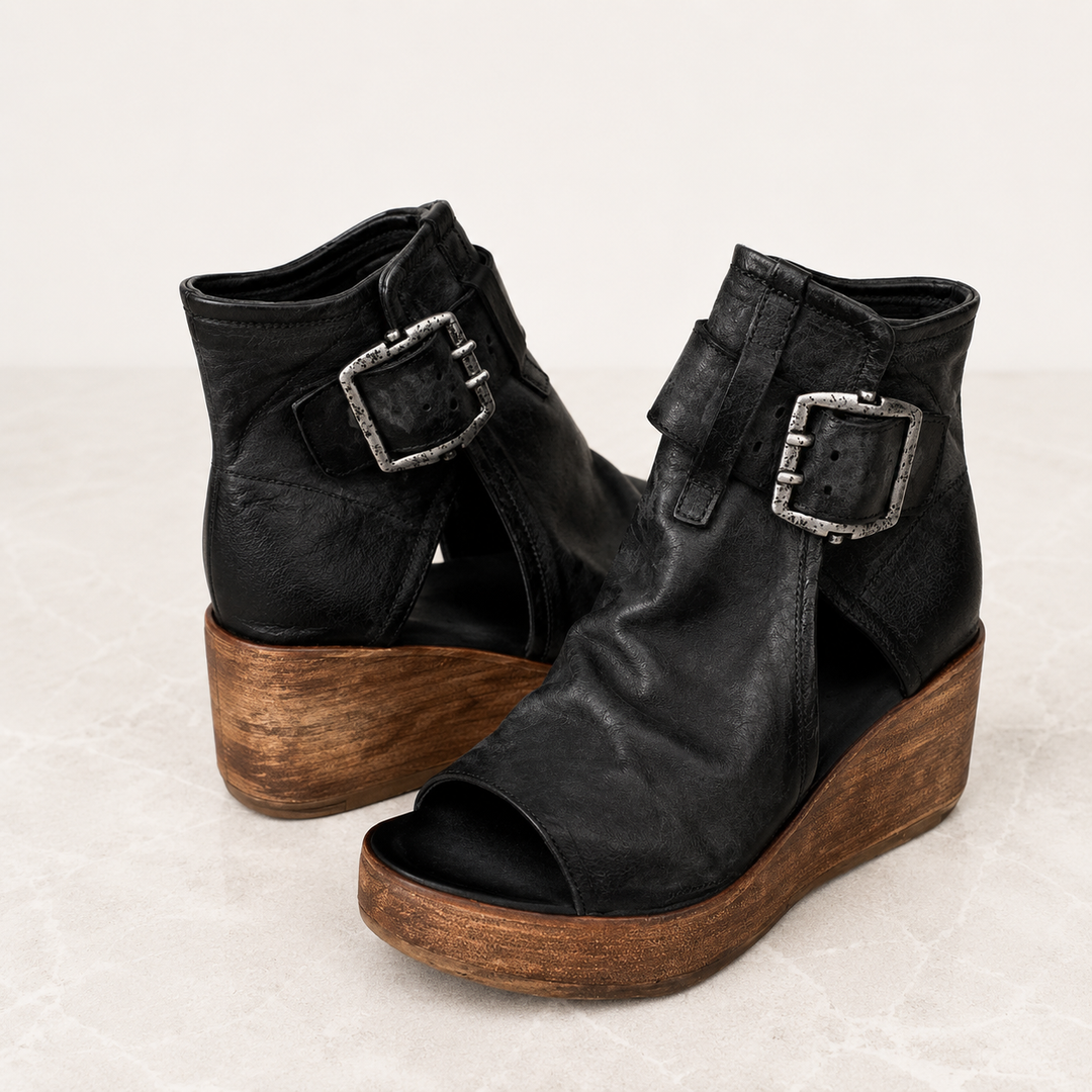 Alarise - gepolsterte Keilsandalen