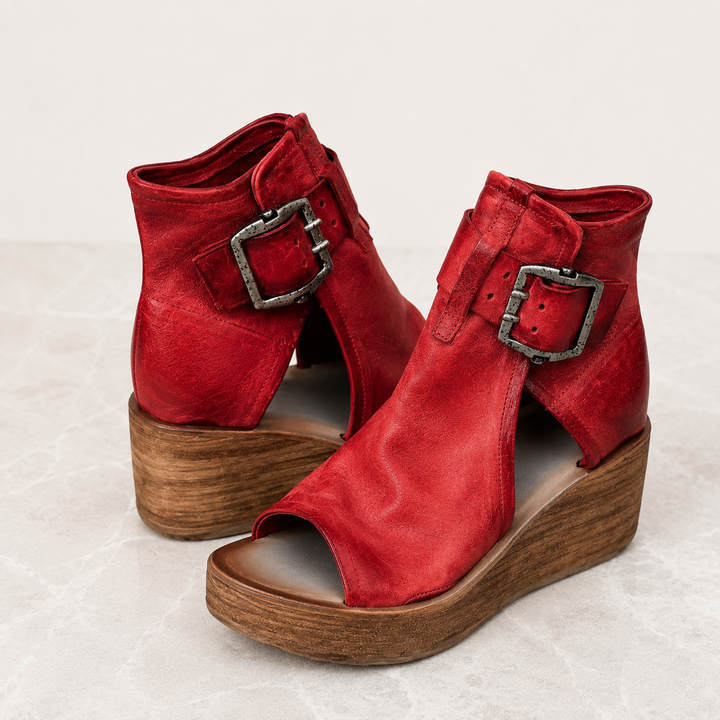 Alarise - gepolsterte Keilsandalen
