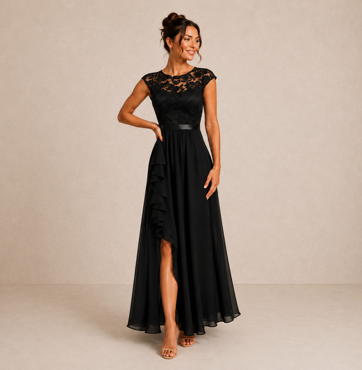 Winsome - Fließendes A-Linien-Maxikleid