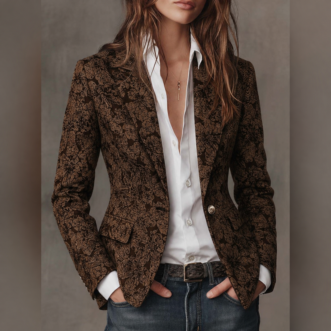 Rhoswen - Taillierter Jacquard-Blazer