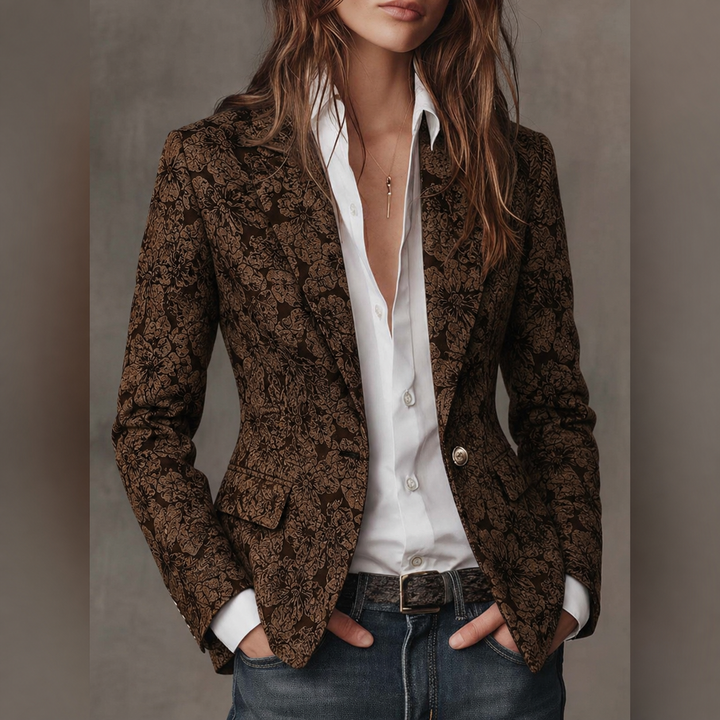 Rhoswen - Taillierter Jacquard-Blazer