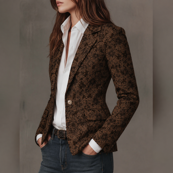 Rhoswen - Taillierter Jacquard-Blazer