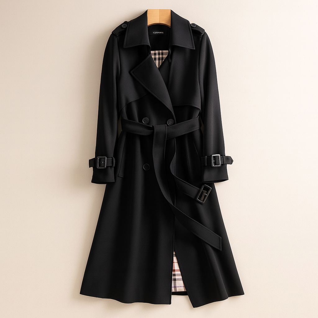 Lila - Taillierter Trenchcoat