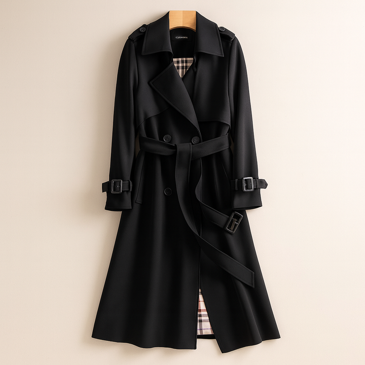 Lila - Taillierter Trenchcoat