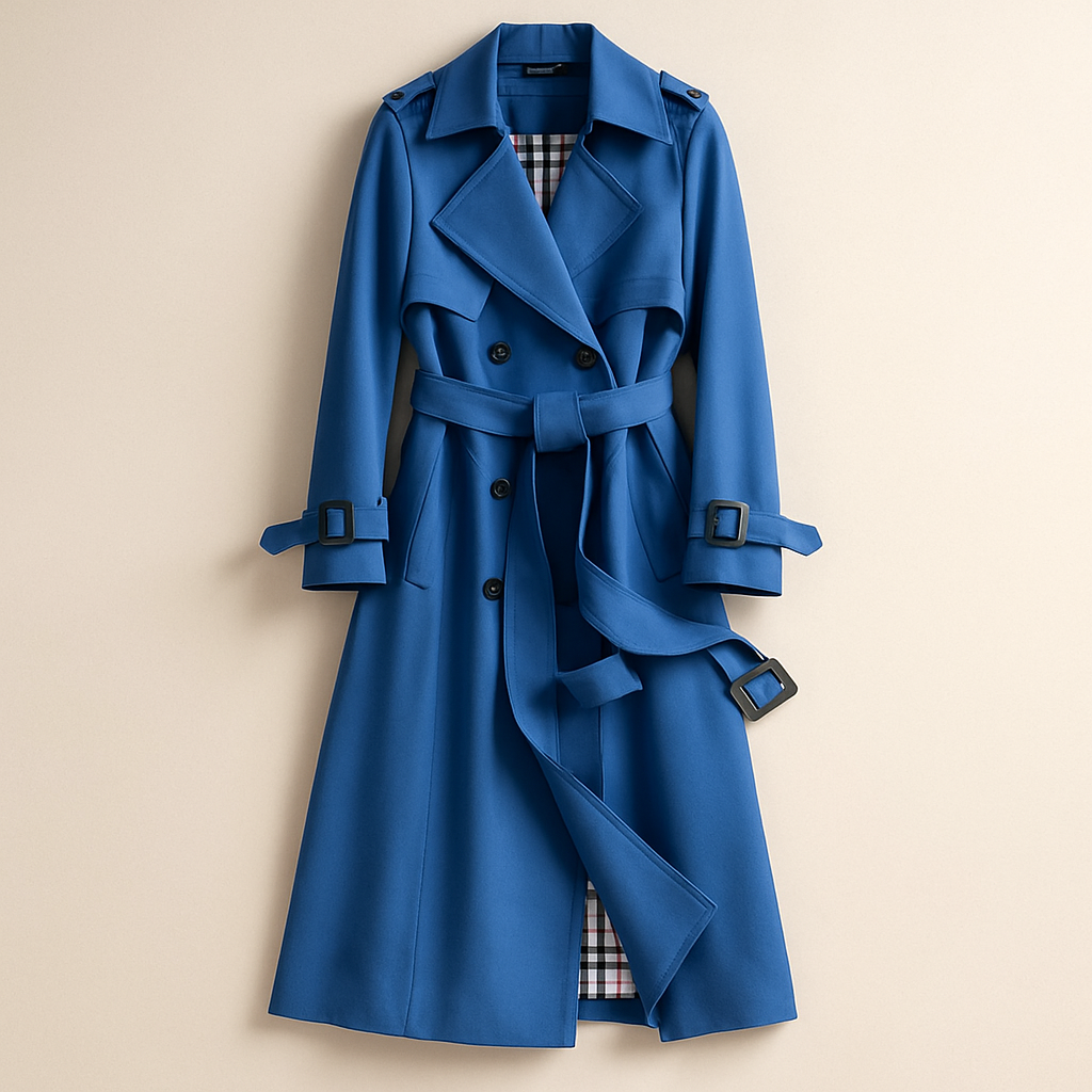 Lila - Taillierter Trenchcoat