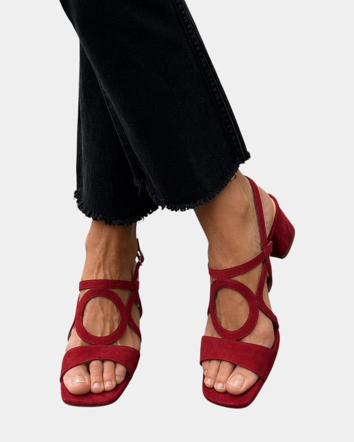 Florette - Blockabsatz-Sandalen mit Riemen-Cut-outs