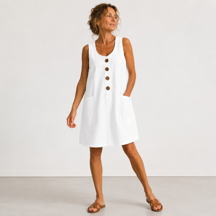 Rosamonde - Luftiges Leinen-Sommerkleid