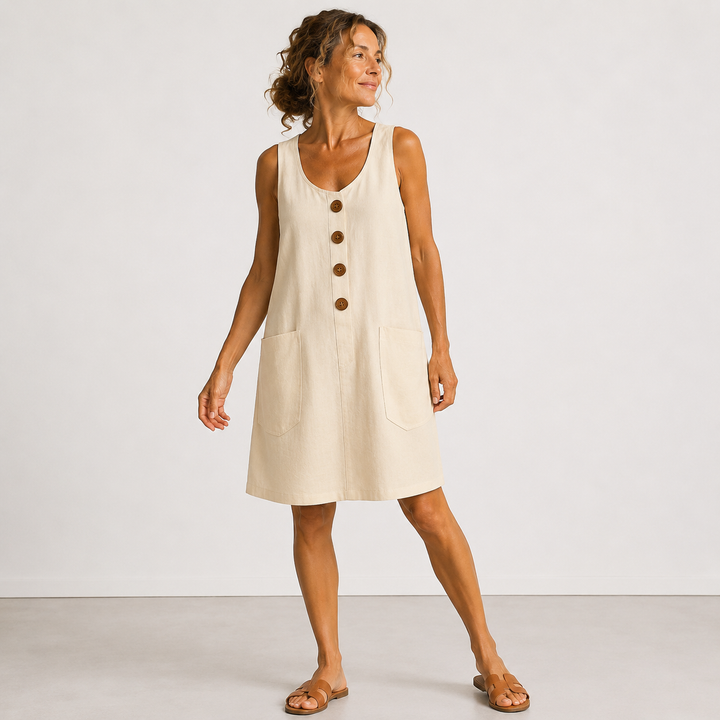 Rosamonde - Luftiges Leinen-Sommerkleid