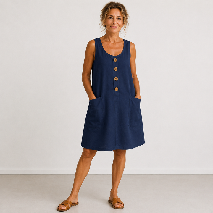 Rosamonde - Luftiges Leinen-Sommerkleid