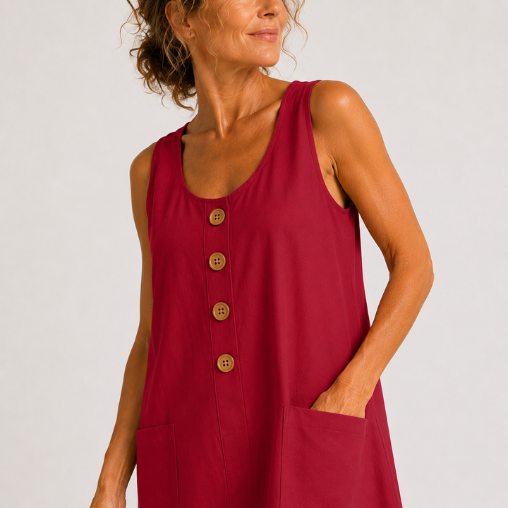 Rosamonde - Luftiges Leinen-Sommerkleid