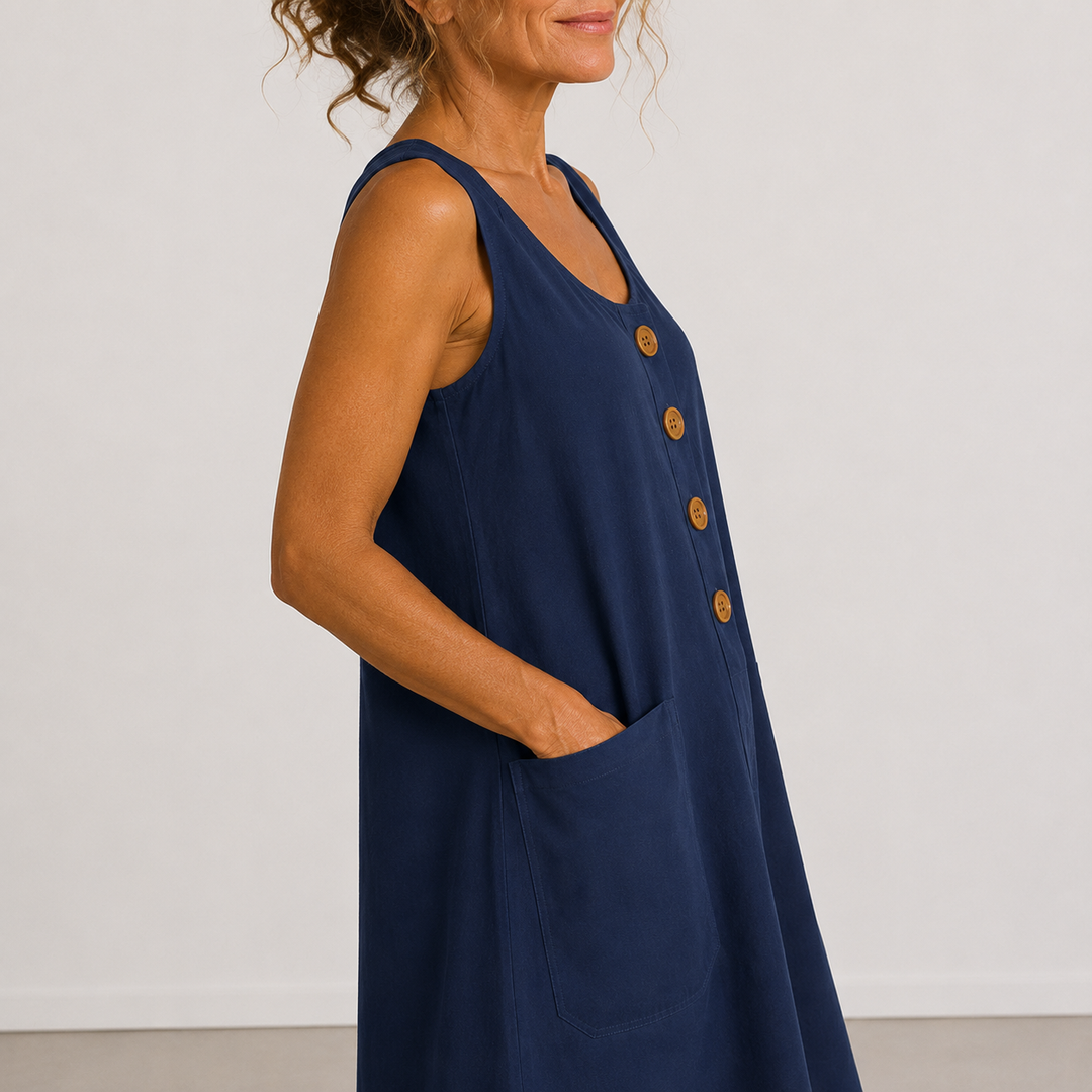 Rosamonde - Luftiges Leinen-Sommerkleid