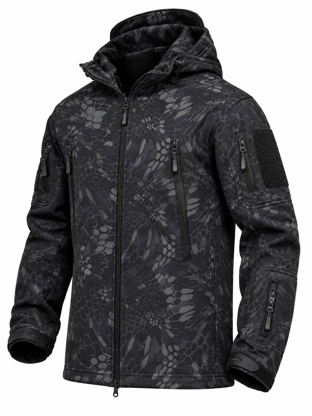 Arno - Slim-Fit-Jacke mit Kapuze