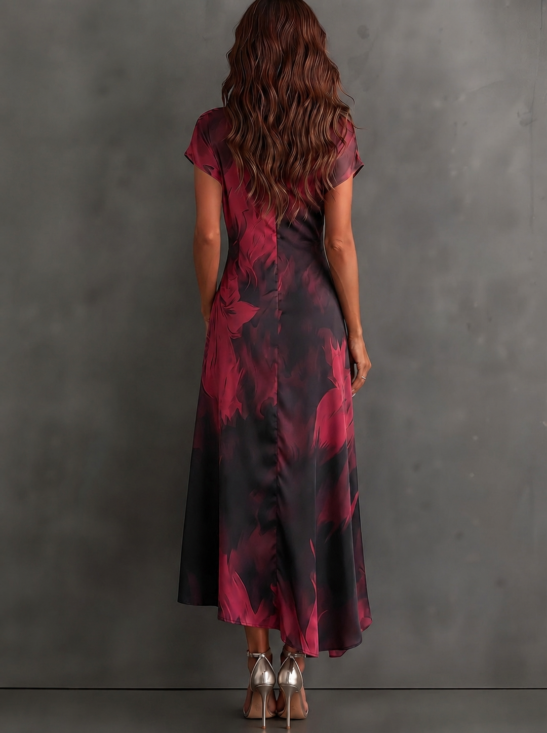 Kaia - Weiches Wickel-Hemdblusenkleid