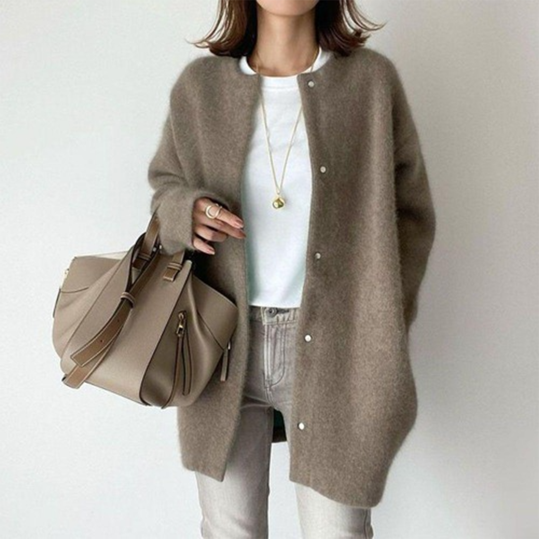 Avenique - Softtouch-Longline-Strickjacke