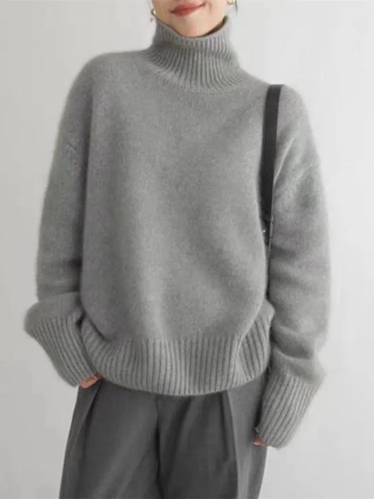 Acantha - Soft-Touch-Rollkragenpullover