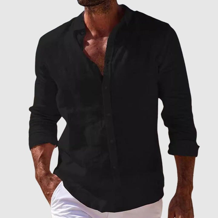 Elwood - Taillierte Leinenbluse
