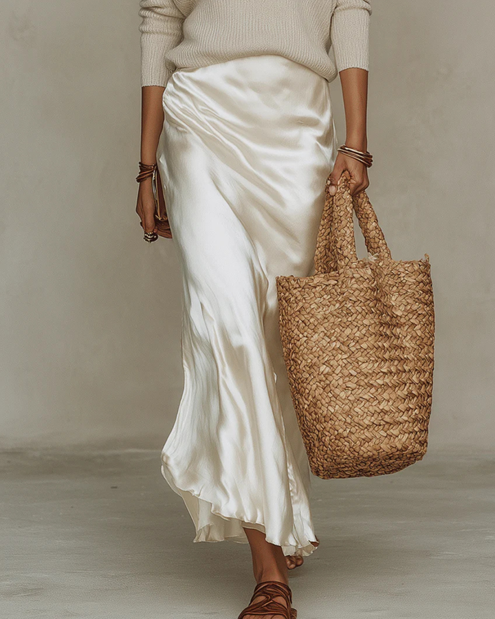 Brialynne - Glänzendes Midi-Kleid-Set