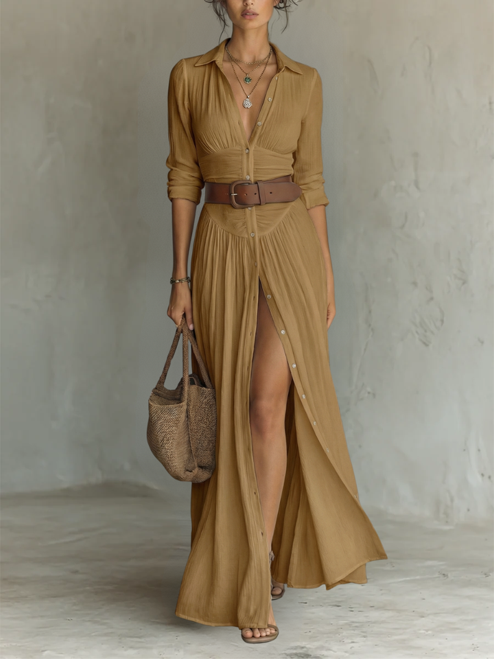Melusine - Luftiges Maxikleid mit Gürtel