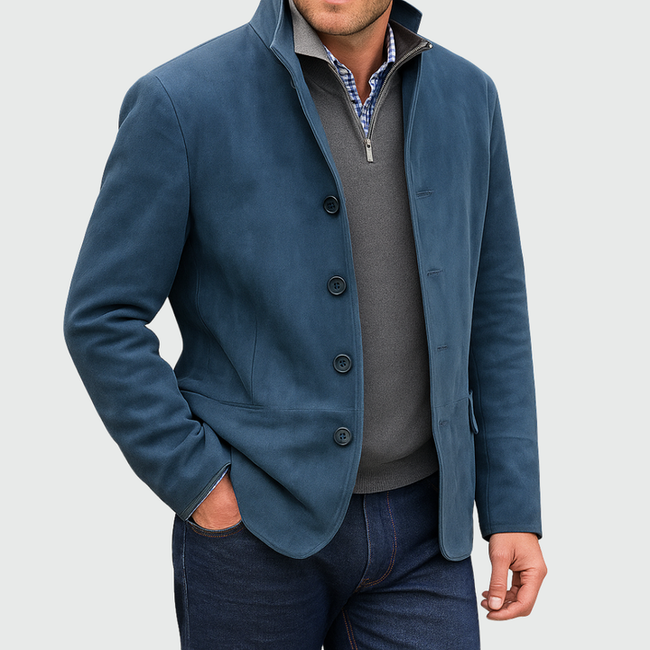 Aberley - Softtouch-Jacke mit Knopfleiste vorn
