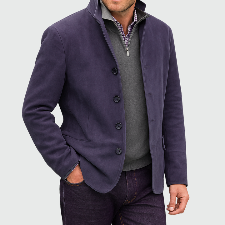Aberley - Softtouch-Jacke mit Knopfleiste vorn
