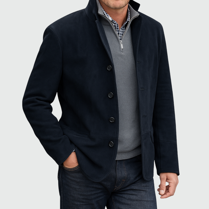 Aberley - Softtouch-Jacke mit Knopfleiste vorn
