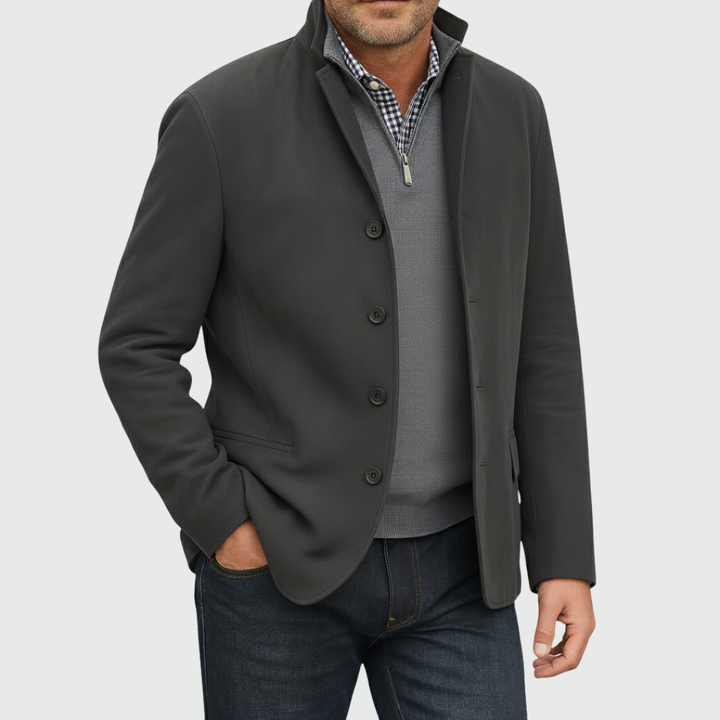 Aberley - Softtouch-Jacke mit Knopfleiste vorn