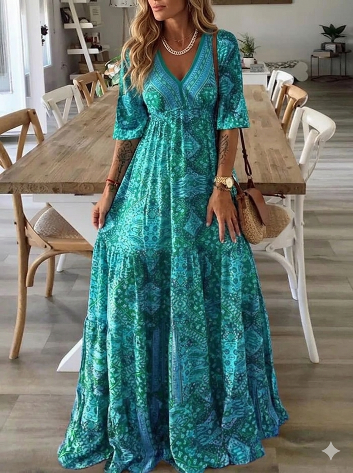 Ysavelle - Soft-Touch Boho-Kleid