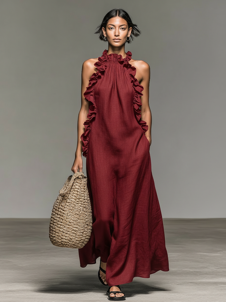 Vionessa - Soft-Touch-Maxikleid