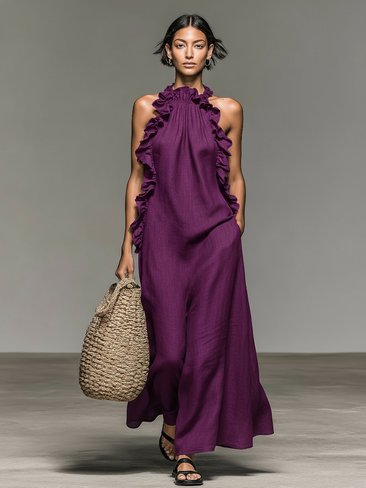 Vionessa - Soft-Touch-Maxikleid