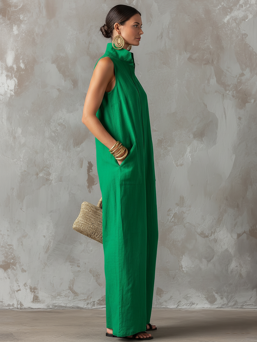 Ondine - Luftiger ärmelloser Jumpsuit