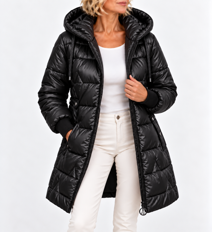 Tilda - lange, gesteppte Pufferjacke