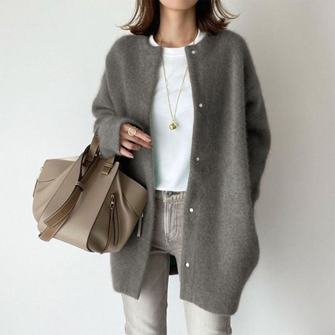 Avenique - Softtouch-Longline-Strickjacke