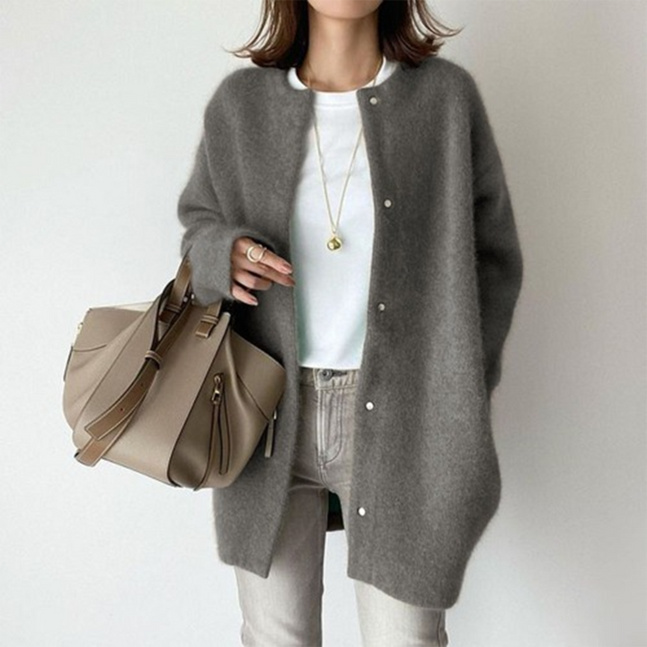 Avenique - Softtouch-Longline-Strickjacke