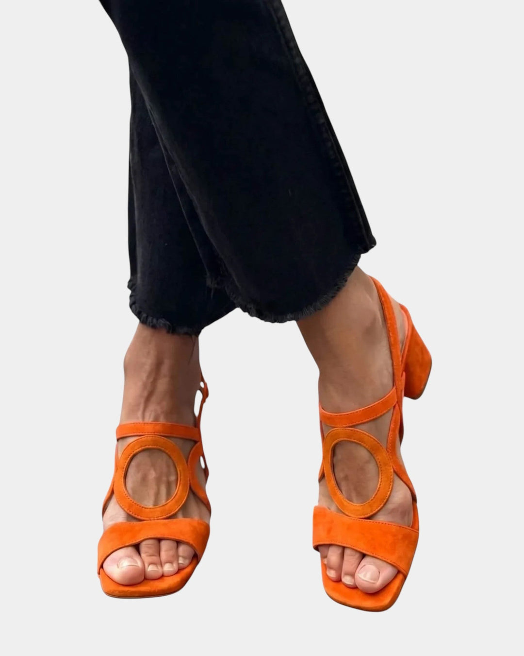 Florette - Blockabsatz-Sandalen mit Riemen-Cut-outs