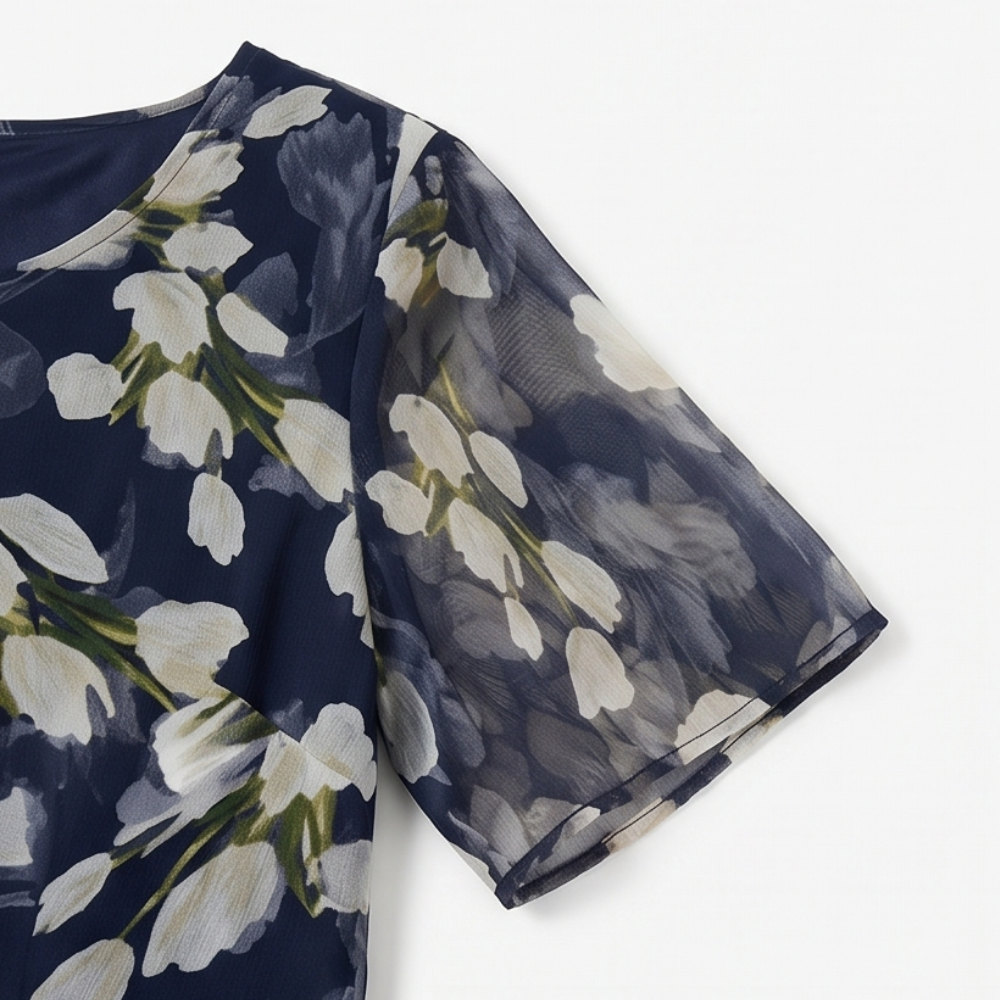 Genevora - Luftiges Midikleid mit Blumenmuster