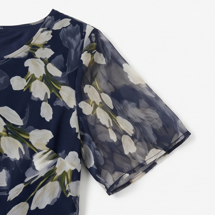 Genevora - Luftiges Midikleid mit Blumenmuster