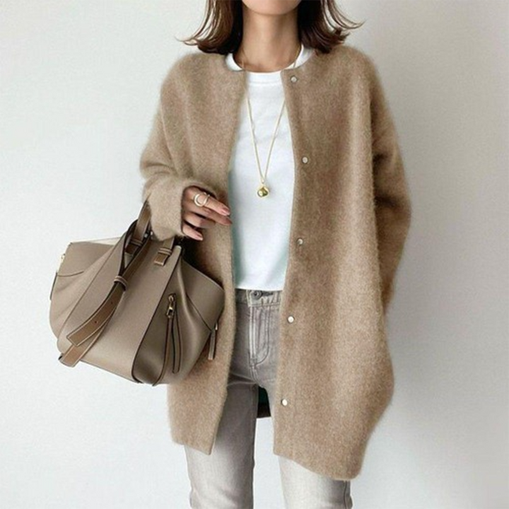 Avenique - Softtouch-Longline-Strickjacke