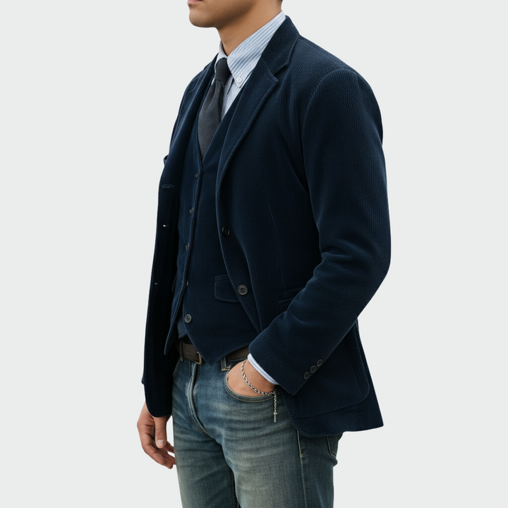 Darnor - maßgeschneidertes Blazer-und-Weste-Set
